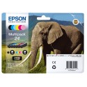 EPSON encre Valuepack No.24 C13T24284010 C13T24284011 noir + 5 x Colourl XP750 XP-850 XP705