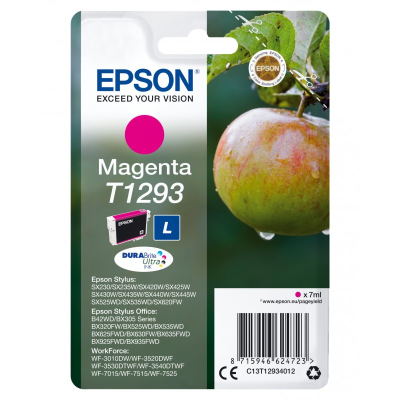 EPSON encre Magenta T1293 C13T12934012 7ml Stylus SX425W SX525WD