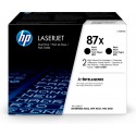 HP 87X Cartouches de Toner Noir 2-pack