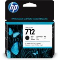 HP 712 80-ml Noir Designjet Encre Cartouche