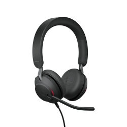 jabra evolve2 40, uc stereo casque avec fil arceau bureau centre d appels  usb type-a noir - casques et enceintes