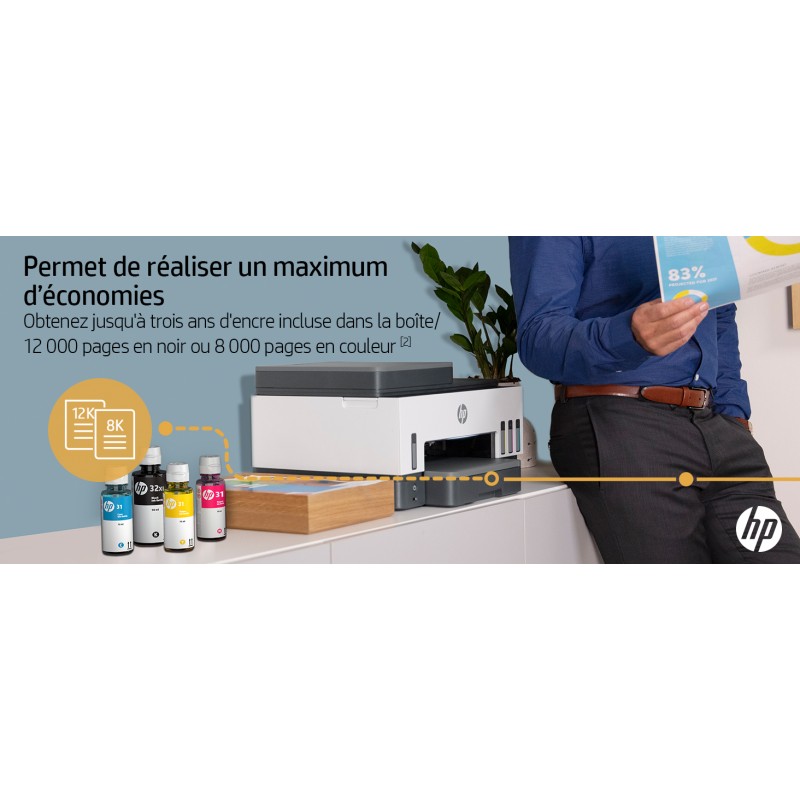 HP Impresora Multifuncional Smart Tank 720, Tinta Continua