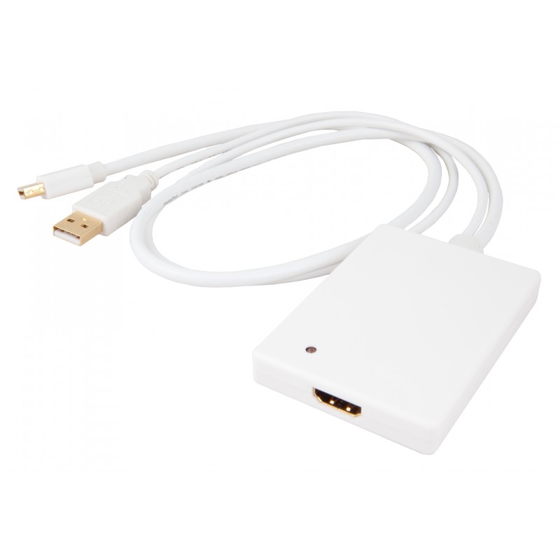 urban factory cbb21uf câble video et adaptateur mini displayport usb