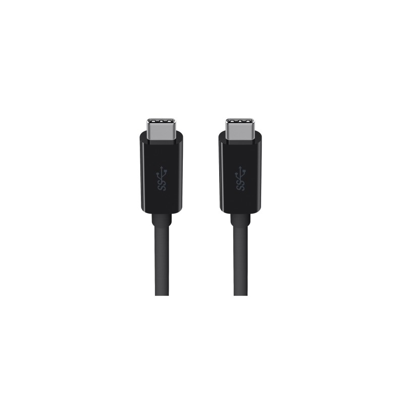 Belkin Cavo Adattatore USB-C A USB-A, 3.2 Gen 1, Nero, Ricarica 1.5A, Trasferimento Dati 5 Gbps
