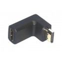 MCL Adapteur HDMI M / FM Coude 19-pin HDMI-A Orange
