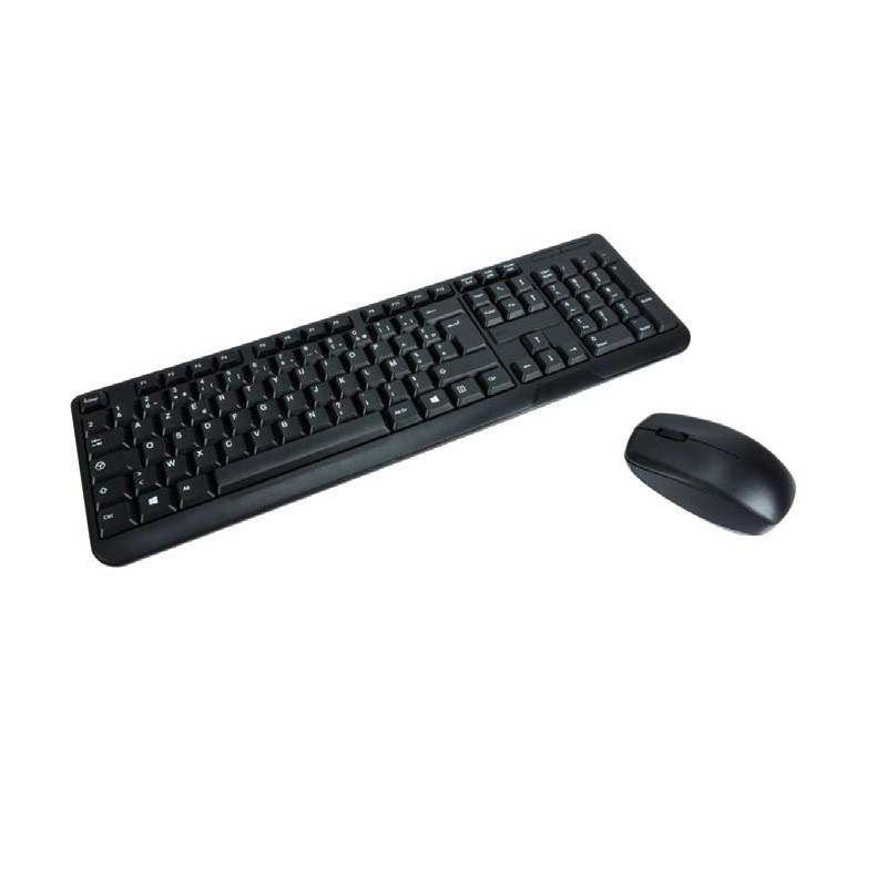 mcl ack-2012w n clavier souris incluse rf sans fil azerty français noir -  claviers